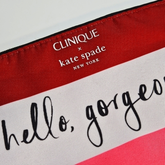 Clinique x Kate Spade Hello Gorgeous Cosmetic Travel Storage Bag - Picture 2 of 6